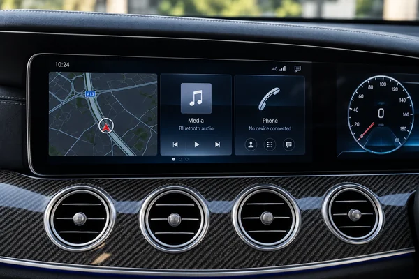 Mercedes-Benz dashboard and retained display